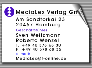 Impressum MediaLex Verlag GmbH